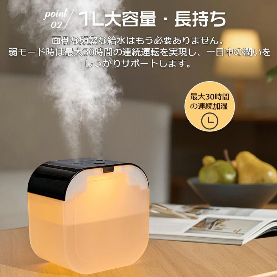 QW加湿器の小型ミニ家庭用エアコンの部屋は超静音です。* 加湿器 卓上寝室加湿器 1L 超静音 小型 加湿器ミニ加湿器 超微細ミスト