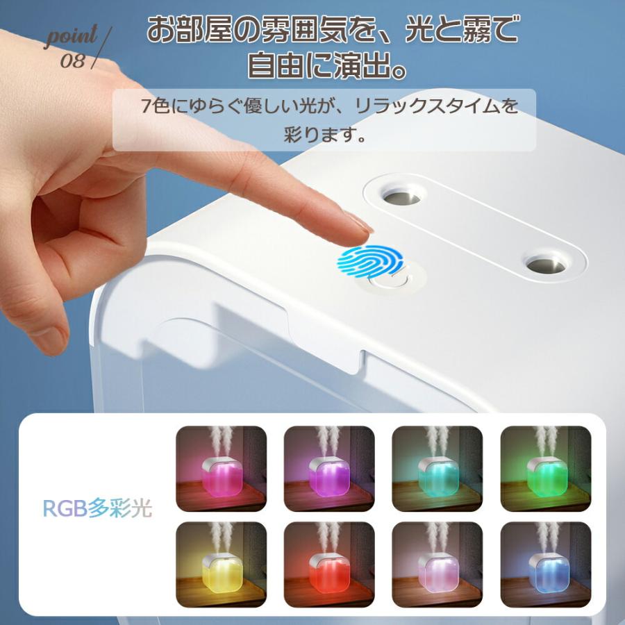 加湿器 卓上寝室加湿器 1L 超静音 小型 加湿器ミニ加湿器 超微細ミスト