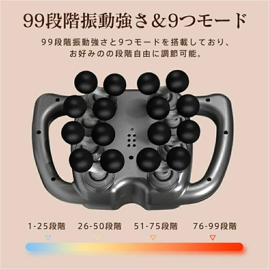 筋膜リリース マッサージガン マッサージ器 軽量 ミニ 筋肉 16個ヘッド