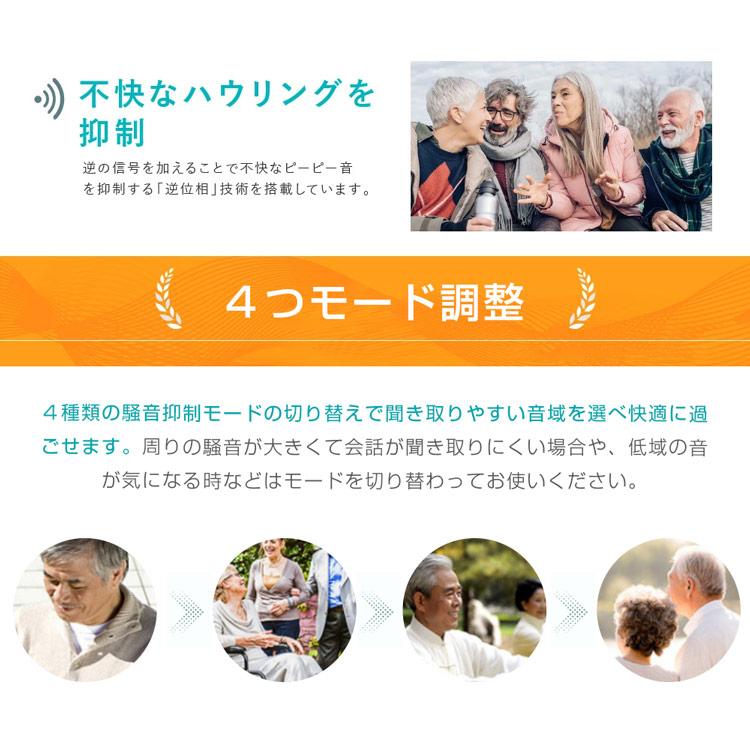 集音器 クリアで自然な聞こえ 耳掛け型集音器 左右兼用 USB充電式 騒音抑制 ハウリング防止 4段階のボリューム調節 デュアル騒音抑制 敬老の日 | ブランド登録なし | 07