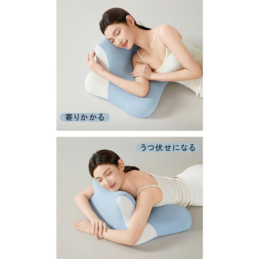 枕 首が痛くならない 傾斜枕 低反発 3in1 ゴロゴロ 多機能クッション