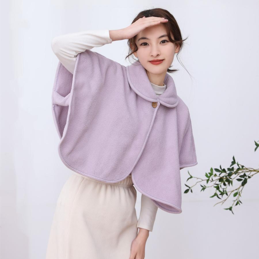 ポンチョ 極暖 肩 肩当て 寝具 寝るとき 肩が寒い ルームウェア 羽織