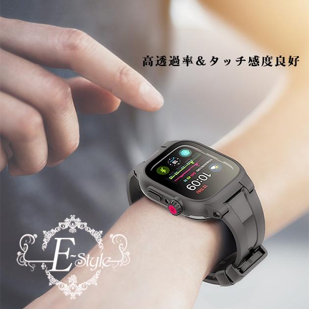 アップルウォッチ 防水 バンド Watch ベルト 42mm 一体型 スポーツバンド 44mm セット Apple 41mm 45mm SE 男性 シリコン スマートウォッチアクセサリー Apple Watch シリコンバンド スポーツ 防水ベルト アップルウォッチ