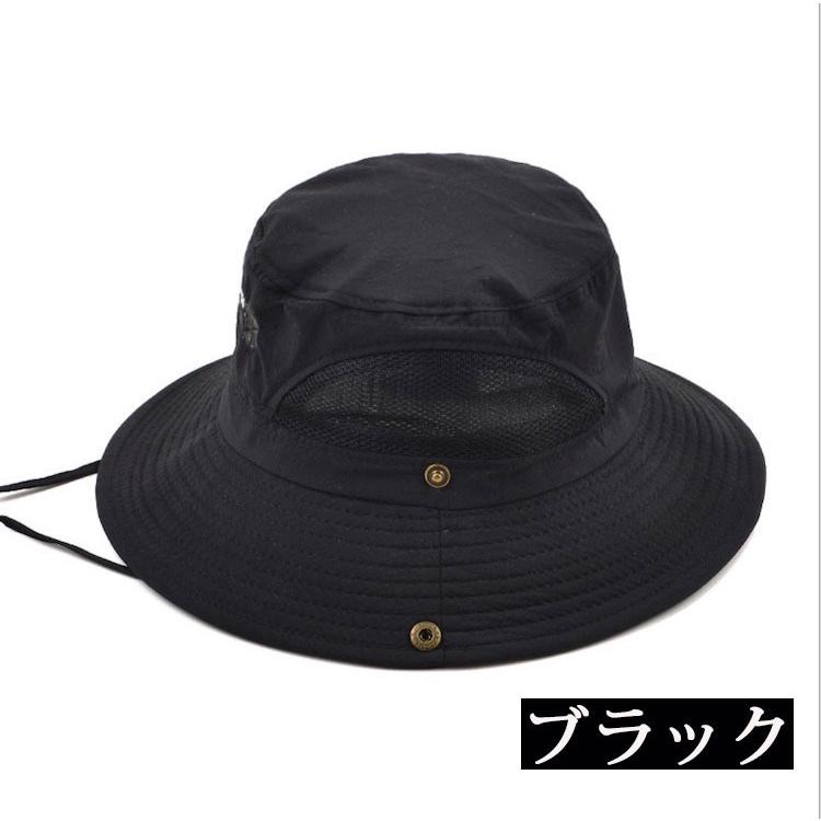 サファリハット メンズ レディース メッシュ つば広 帽子 UV