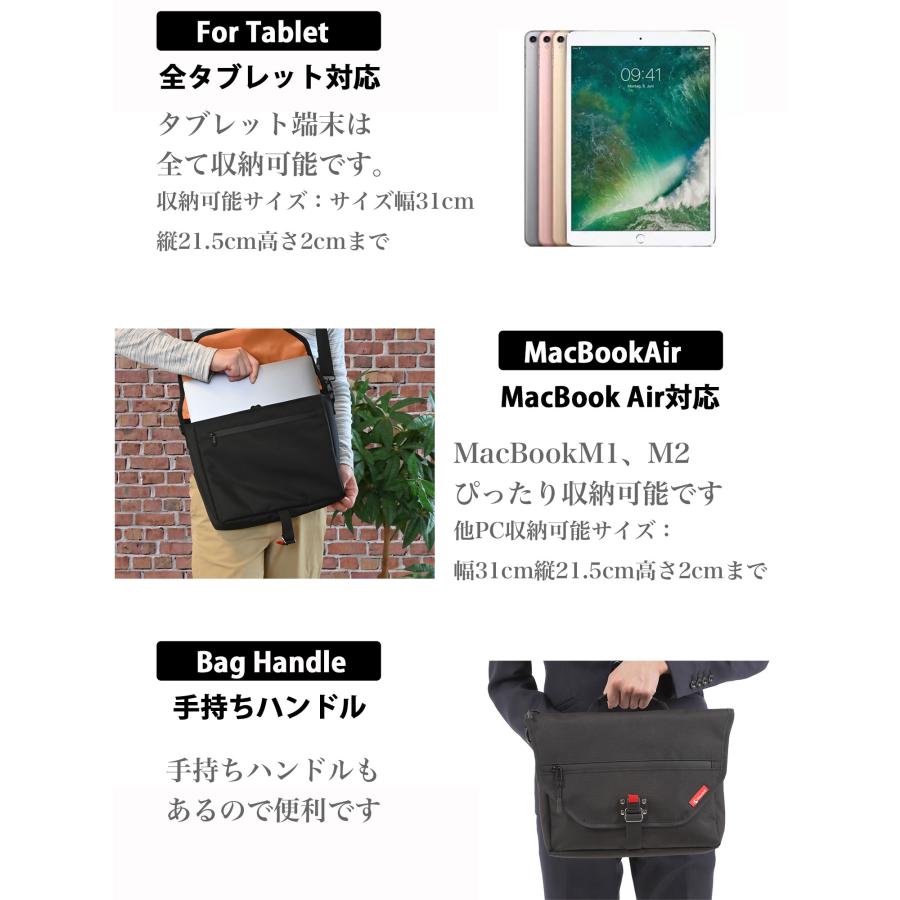 ショルダーバッグ メンズ ショルダー バッグ A4 タブレット iPad 防水