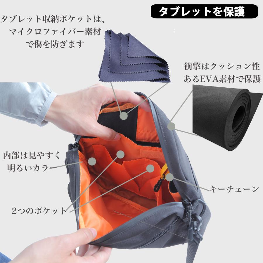Shoebill サコッシュ ショルダーバッグ メンズ 軽量 撥水 A4 B5対応