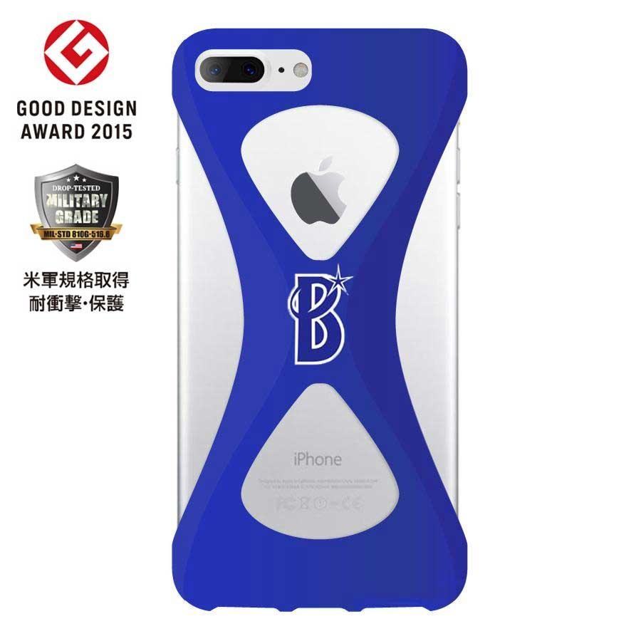 Palmo BAYSTARS iPhone8Plus iPhone7Plus Blue パルモ 青 ベイスターズ公式コラボモデル 耐衝撃 シリコンケース スマホリング代わり |  | 01