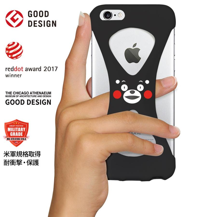 くまモンばーじょん iPhone6s/6 Black(パルモ 黒 kumamon)2017年度レッドドット・デザイン賞(red dot design award) グッドデザイン賞受賞 | 