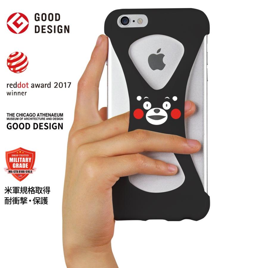 くまモンばーじょん iPhone6sPlus/6Plus Black(パルモ 黒 kumamon)2017年度レッドドット・デザイン賞(red dot design award) グッドデザイン賞受賞 | 