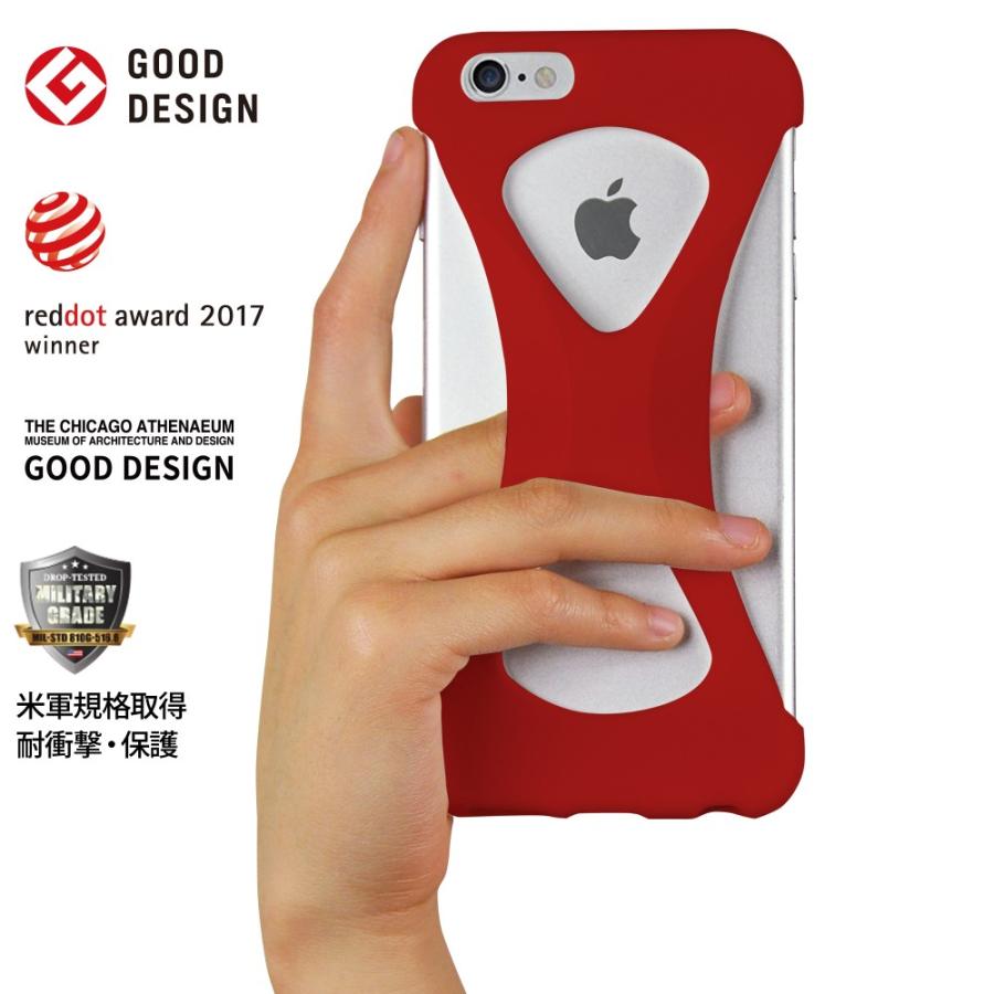 Palmo for iPhone6sPlus iPhone6Plus Red パルモ 赤 iPhone6sPlusケース iPhone6Plusケース 耐衝撃 シリコンケース スマホリング代わり | 