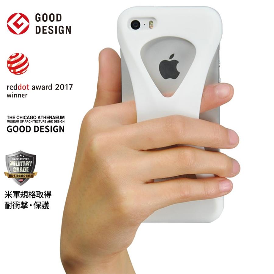 Palmo for iPhoneSE 2016(第1世代) iPhone5s iPhone5c iPhone5 White パルモ 白 iPhoneケース 耐衝撃 シリコンケース スマホリング代わり | 