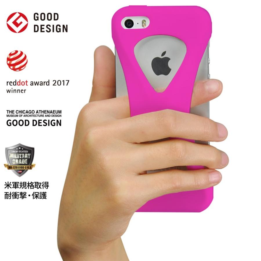 Palmo for iPhoneSE 2016(第1世代) iPhone5s iPhone5c iPhone5 Pink パルモ ピンク iPhoneケース 耐衝撃 シリコンケース スマホリング代わり | 