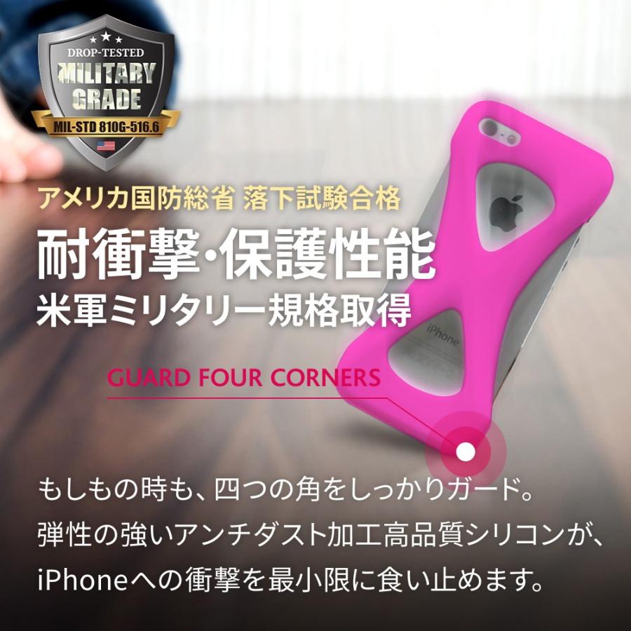 Palmo for iPhoneSE 2016(第1世代) iPhone5s iPhone5c iPhone5 Pink パルモ ピンク iPhoneケース 耐衝撃 シリコンケース スマホリング代わり｜iphonecasez｜03