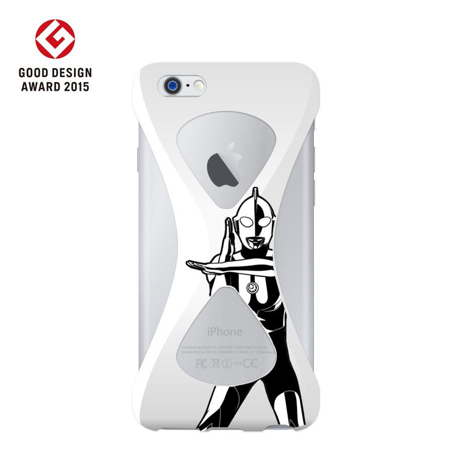 Palmo Ultraman Spacium ver. iPhone6s iPhone6 White パルモ 白 ウルトラマン公式コラボモデル オリジナル 耐衝撃 シリコンケース スマホリング代わり |  | 01