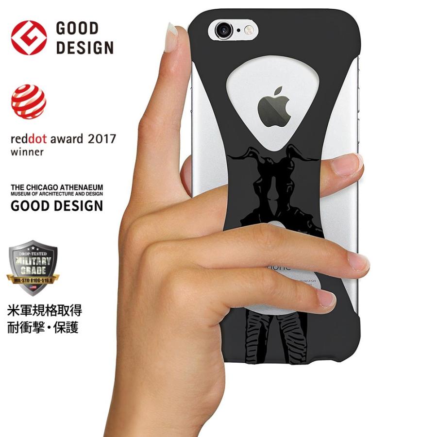 Palmo Ultraman Zetton ver. iPhone6s iPhone6 Black パルモ 黒 ウルトラマン公式コラボモデル オリジナル 耐衝撃 シリコンケース スマホリング代わり | 