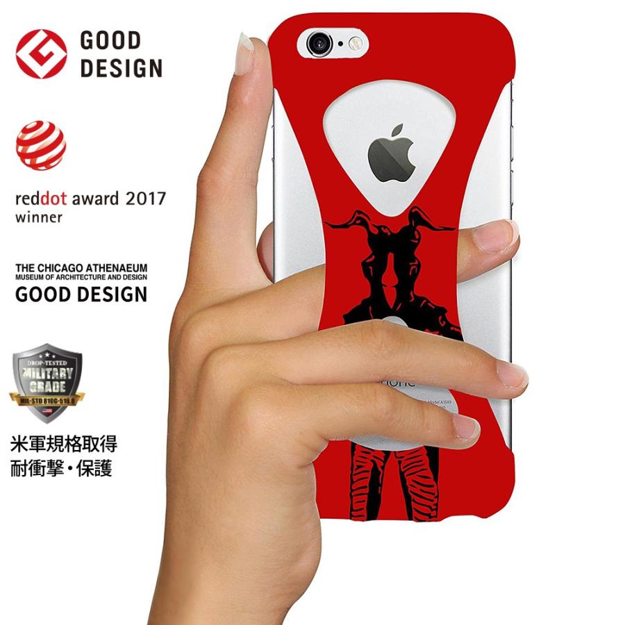 Palmo Ultraman Zetton ver.  iPhone6s iPhone6 Red パルモ 赤 ウルトラマン公式コラボモデル オリジナル 耐衝撃 シリコンケース スマホリング代わり | 