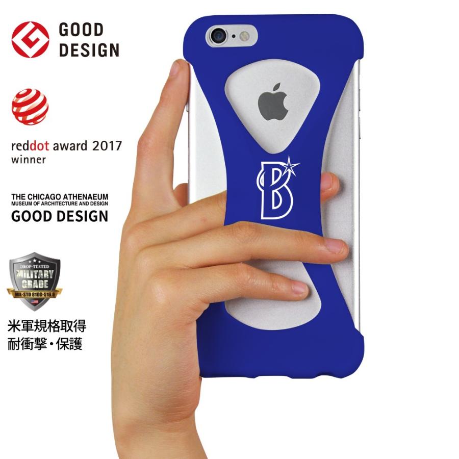 Palmo BAYSTARS iPhone6sPlus iPhone6Plus Blue パルモ 青 ベイスターズ公式コラボモデル 耐衝撃 シリコンケース スマホリング代わり | 