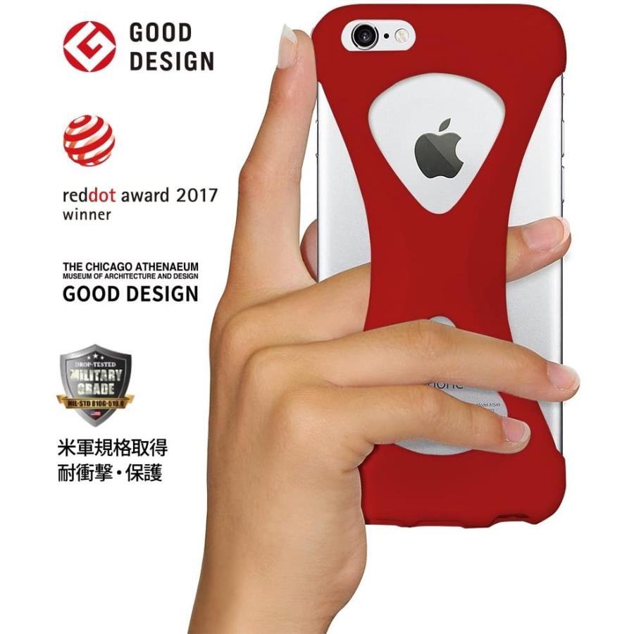 Palmo for iPhone6s iPhone6 Red パルモ 赤 iPhone6sケース iPhone6ケース 耐衝撃 シリコンケース スマホリング代わり | 