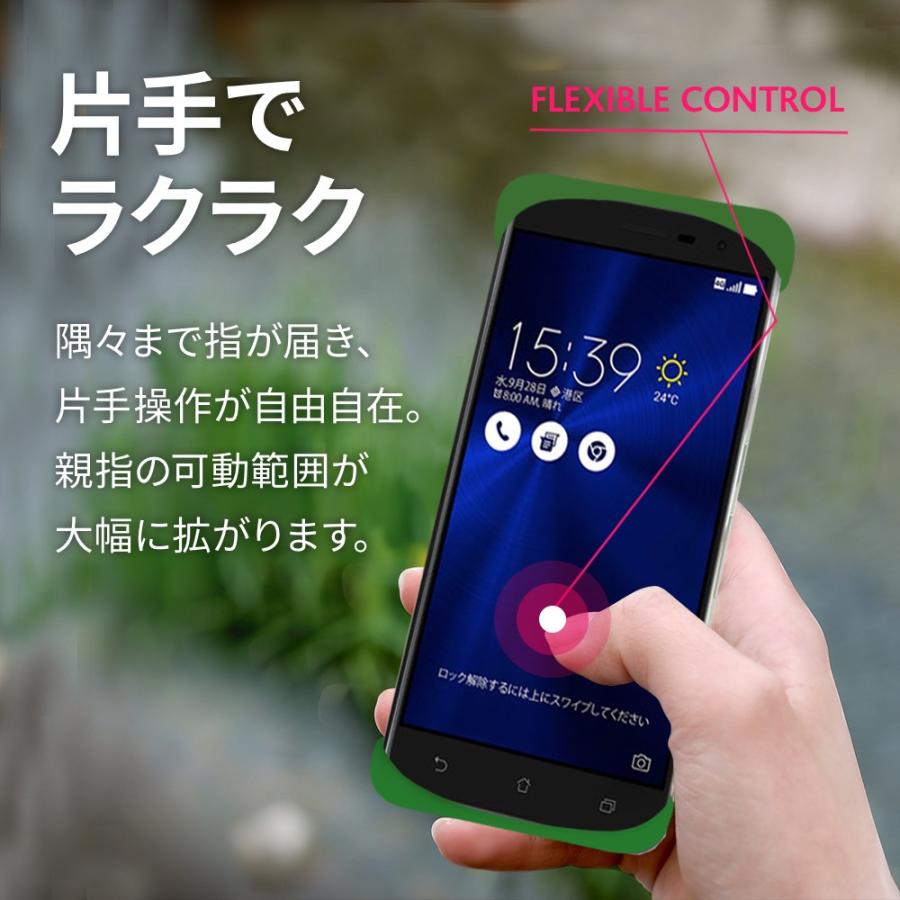 Palmo ZenFone 3 ZE552KL 対応 パルモ グリーン 緑 耐衝撃 落下防止 シリコンケース バンカーリング代わり スマホリング代わり |  | 01