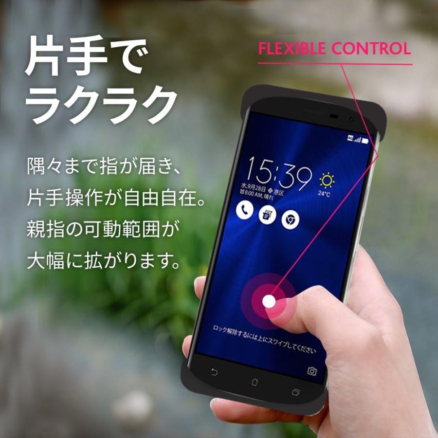 Palmo ZenFone 3 ZE552KL 対応 パルモ 黒 耐衝撃 落下防止 シリコンケース バンカーリング代わり スマホリング代わり |  | 01