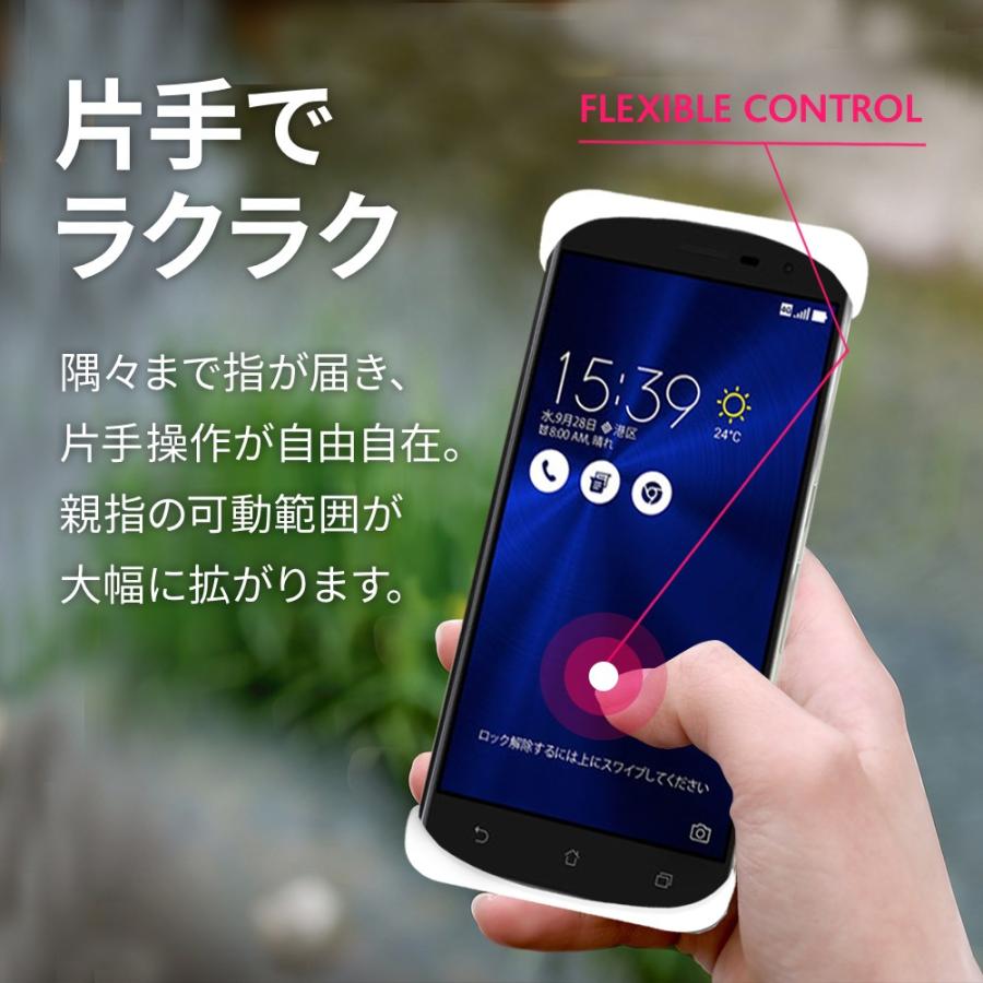 Palmo ZenFone 3 ZE552KL 対応 パルモ 白 耐衝撃 落下防止 シリコンケース バンカーリング代わり スマホリング代わり |  | 01