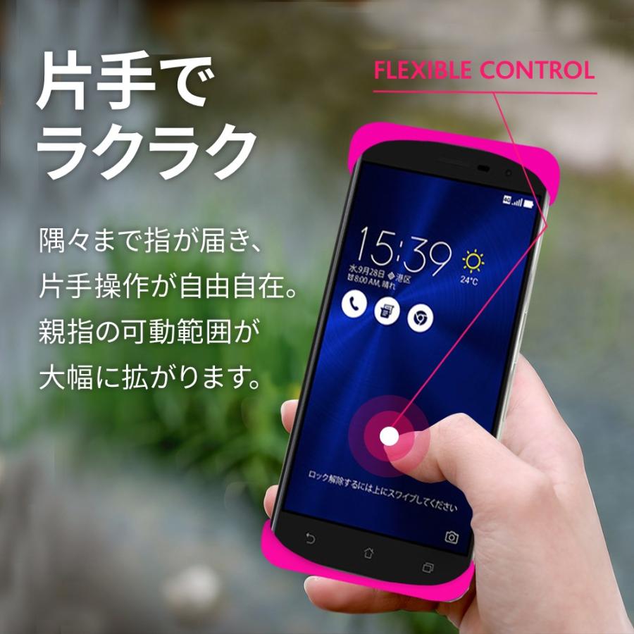 Palmo ZenFone 3 ZE552KL 対応 パルモ ピンク 耐衝撃 落下防止 シリコンケース バンカーリング代わり スマホリング代わり |  | 01
