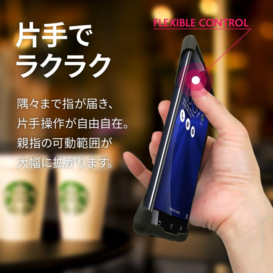 Palmo ZenFone3 Laser対応 パルモ ブラック 耐衝撃 落下防止 シリコンケース バンカーリング代わり スマホリング代わり |  | 01