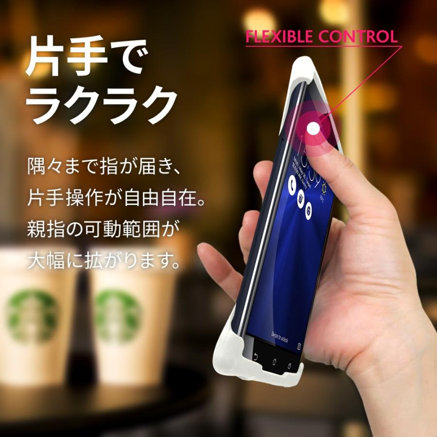 Palmo ZenFone3 Laser対応 パルモ ホワイト 耐衝撃 落下防止 シリコンケース バンカーリング代わり スマホリング代わり |  | 01