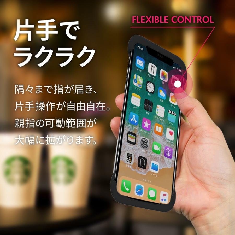 Palmo for iPhone XS / X Black パルモ 黒 iPhone XS/Xケース 耐衝撃 シリコンケース バンカーリング代わり スマホリング代わり |  | 02