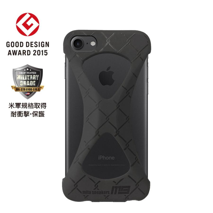 Palmo mita sneakers iPhoneSE 2022(第3世代)/2020(第2世代)/iPhone8/7 Black パルモ 黒 ミタスニーカズコラボ 耐衝撃 シリコンケース スマホリング Qi対応 |  | 01