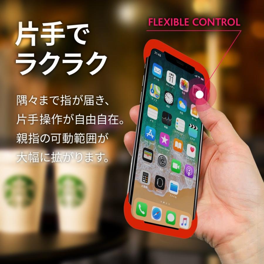 Palmo for iPhone XS / X Red パルモ 赤 iPhone XS/Xケース 耐衝撃 シリコンケース バンカーリング代わり スマホリング代わり｜iphonecasez｜03