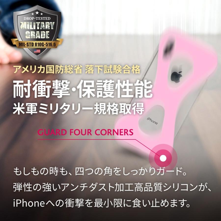 Palmo for iPhone XS / X Light Pink パルモ ライトピンク iPhone XS/Xケース 耐衝撃 シリコンケース バンカーリング代わり スマホリング代わり |  | 03