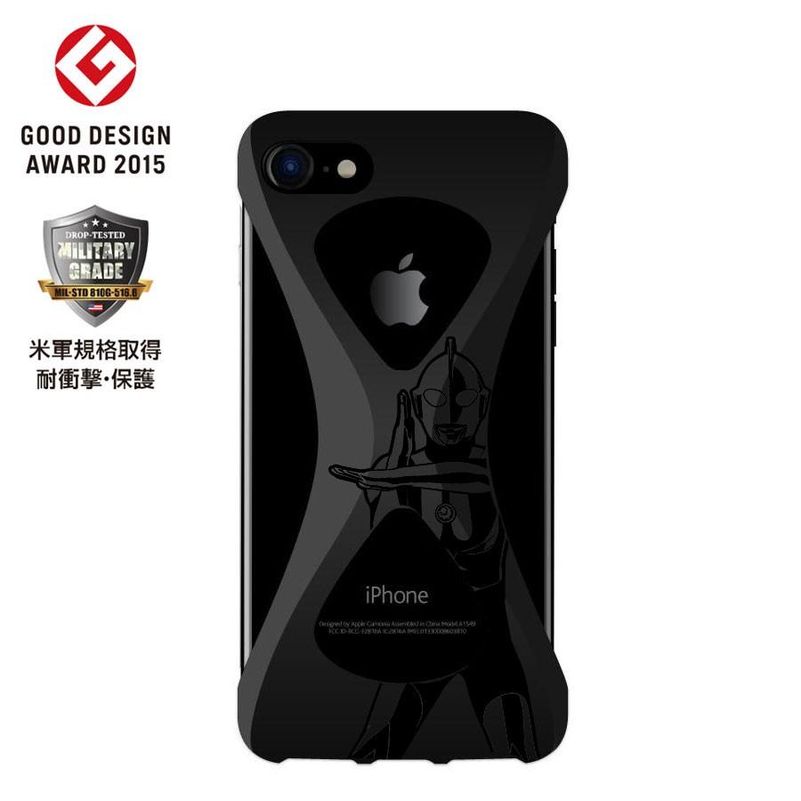 Palmo Ultraman Spacium ver.  iPhoneSE 2022(第3世代)/2020(第2世代)/iPhone8/7 Black パルモ 黒 ウルトラマン公式コラボモデル 耐衝撃 スマホリング代わり |  | 01