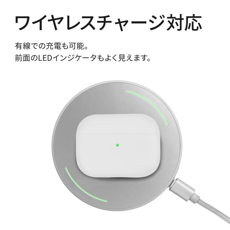 ECBB AirPods Pro カバー ケース 対応 白 USB Type-C-Lightning 