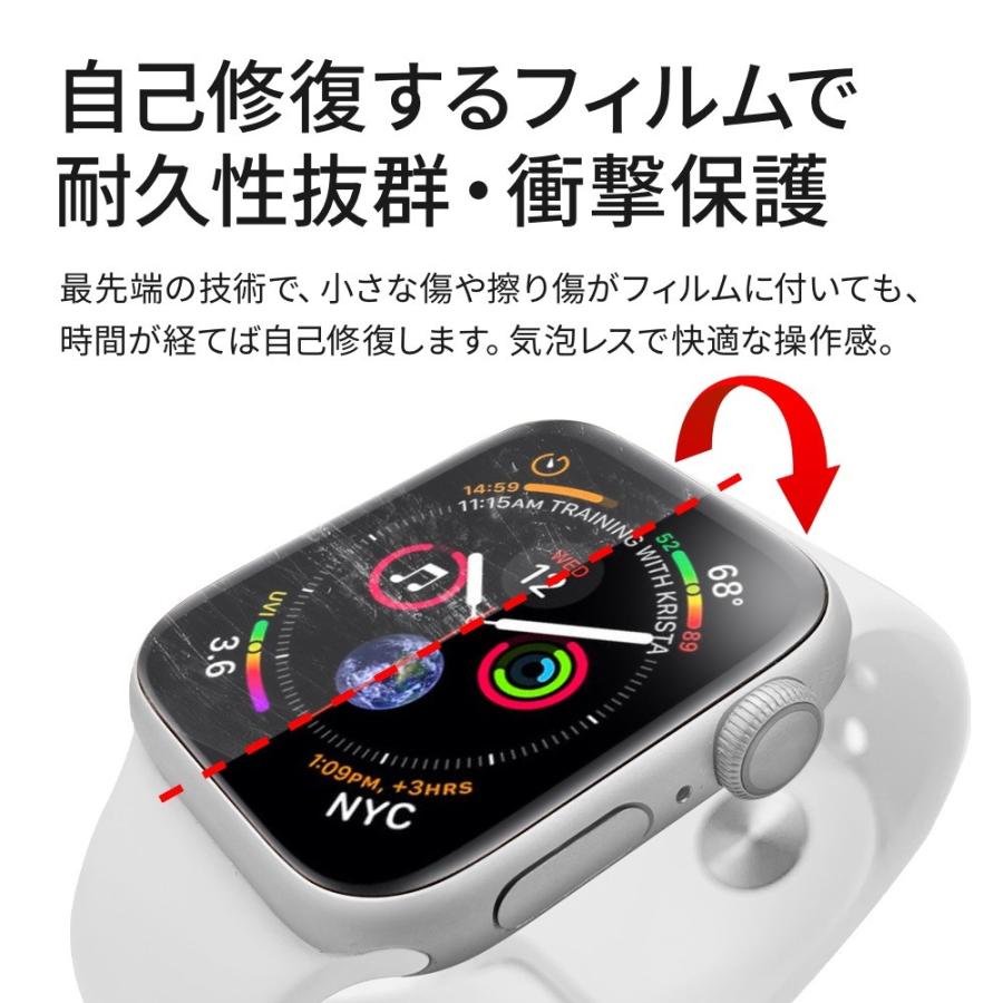 ECBB Apple Watch Series 6 / 5 / 4 / SE フィルム 44 mm 2020年 モデル 対応 【 パルモ Palmo を開発 ECBB 厳選 】液晶保護 気泡レス アップルウォッチ｜iphonecasez｜03
