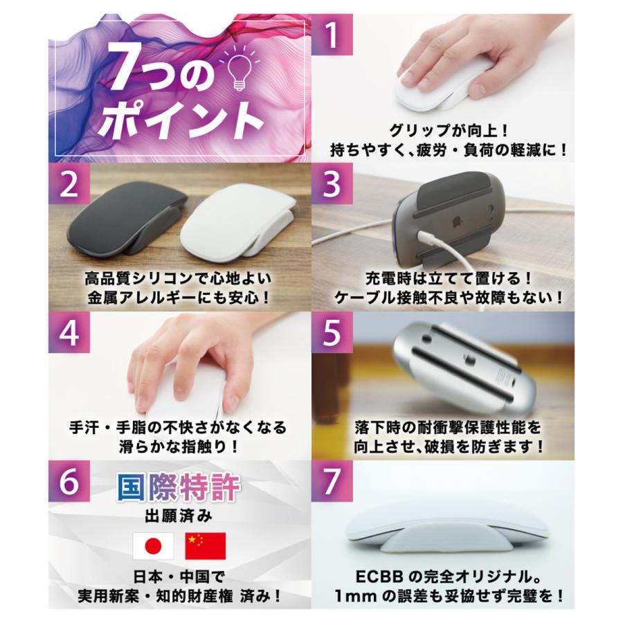 ECBBマウスカバー（白 ホワイト） Mac Apple マジックマウス Magic