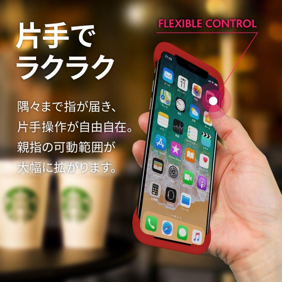 Palmo for iPhone XR Red パルモ 赤 iPhone XRケース 耐衝撃 シリコンケース バンカーリング代わり スマホリング代わり |  | 03