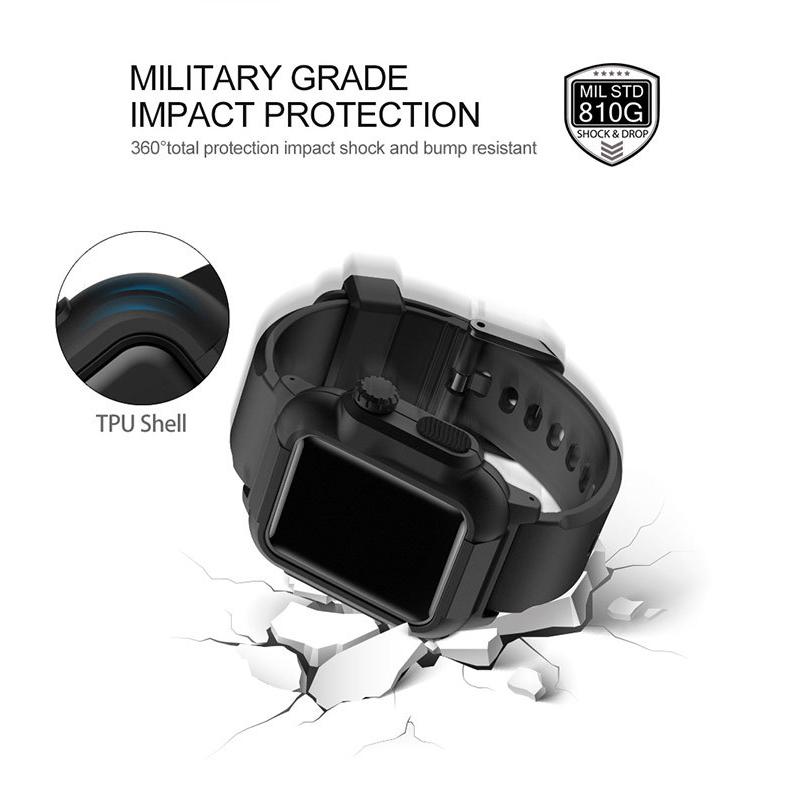 Apple Watch ケース バンド 一体型 Series 2 Series3 42mm 防水ケース 耐衝撃 防塵 傷防止 Iwatch ケース バンド 水泳 スポーツ専用 装着簡単 360 全方向保護 Apw176 スマホケース手帳型21新品 通販 Yahoo ショッピング