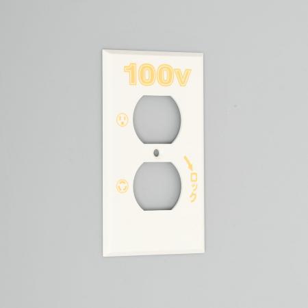 アメリカン電機 101CN-100 エンプラプレ-ト 引掛複式コンビ1ケ用 100V | 