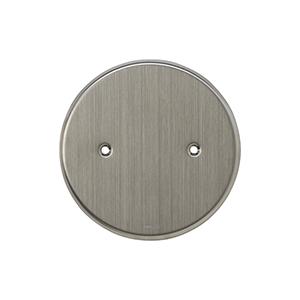 神保電器 814SM ステンレスプレート 丸形ブランクプレート 取付枠付 | 