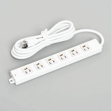 アメリカン電機 A8001 抜止形 OAタップ6ケ口 コ-ドセット マグネット付