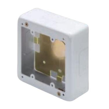 マサル工業 AB3122 メタルモール付属品 2個用スイッチボックス 浅型 ホワイト | 