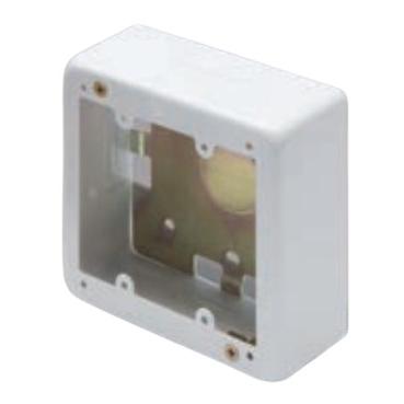 マサル工業 AB4122 メタルモール付属品 2個用スイッチボックス 深型 ホワイト | 