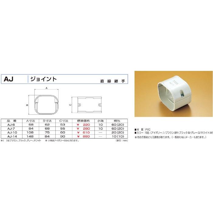 バクマ工業 AJ-7 エアコン配管化粧カバー スマートダクト ADシリーズ ジョイント :AJ-7:IPX - 通販 - Yahoo!ショッピング