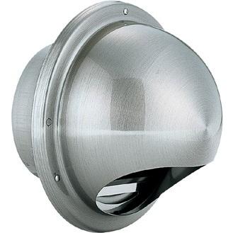 バクマ工業 BD-100MVS ステンレス製 100φ 丸型フード付換気口 防火ダンパー付 BEAR ベアー | 