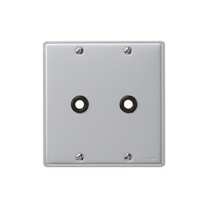 神保電器 BP-TA-2 ニューメタルプレート 角形ノズルプレート ２連用 取付枠付 | 