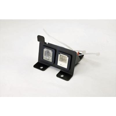 【受注品】寺田電機 CEA90040W B側器具ブロック（CAT5Eモジュラジャック×1 / 6極6芯モジュラジャック×1） | 