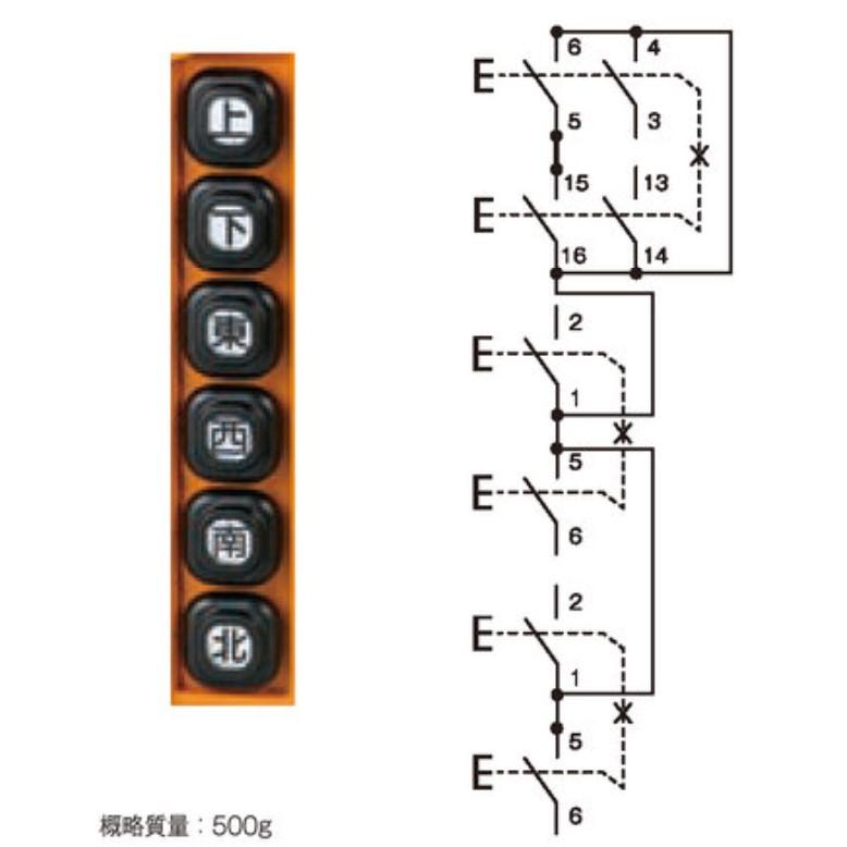 【受注生産品】パトライト （旧春日電機） COB83-A18 ホイスト用押ボタン開閉器 ユニット固定式【KASUGA/PATLITE】 | パトライト