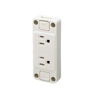 東芝ライテック DC1262E SL角形アース付ダブルコンセント | TOSHIBA