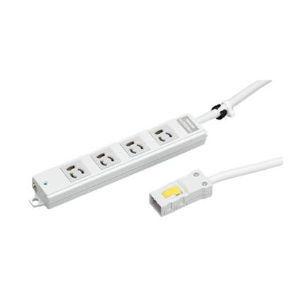 東芝ライテック DC8124EN-5 ハーネス用OAタップ4コ口 抜け止め形 ケーブル長5m DC8124EN5 | TOSHIBA